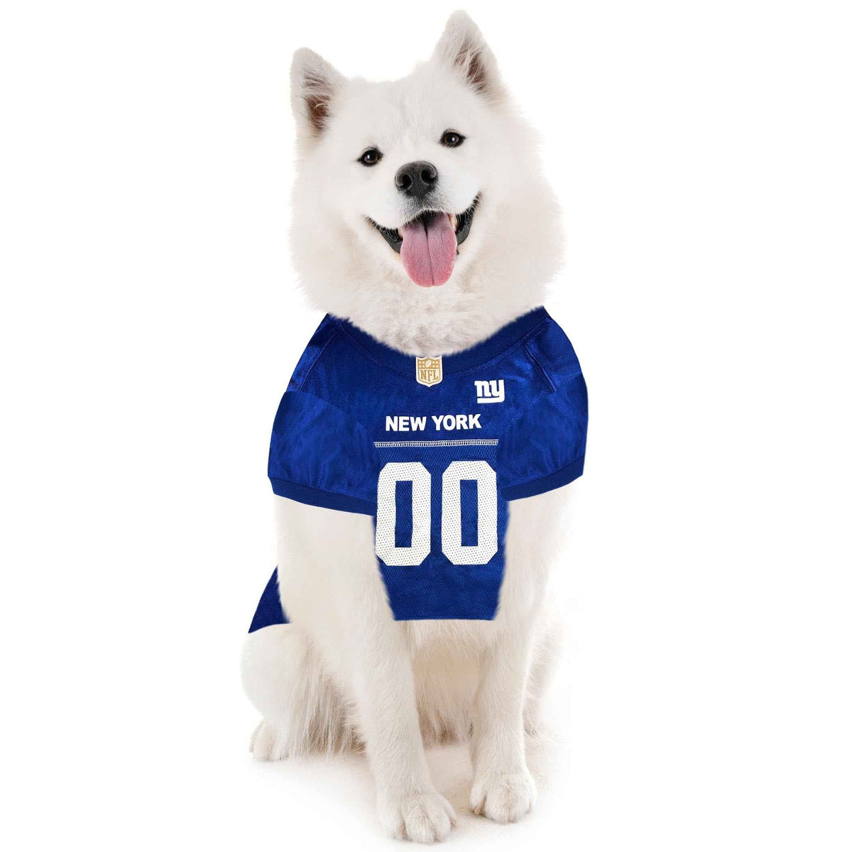 NFL New York Giants Striped Mesh Dog Jersey