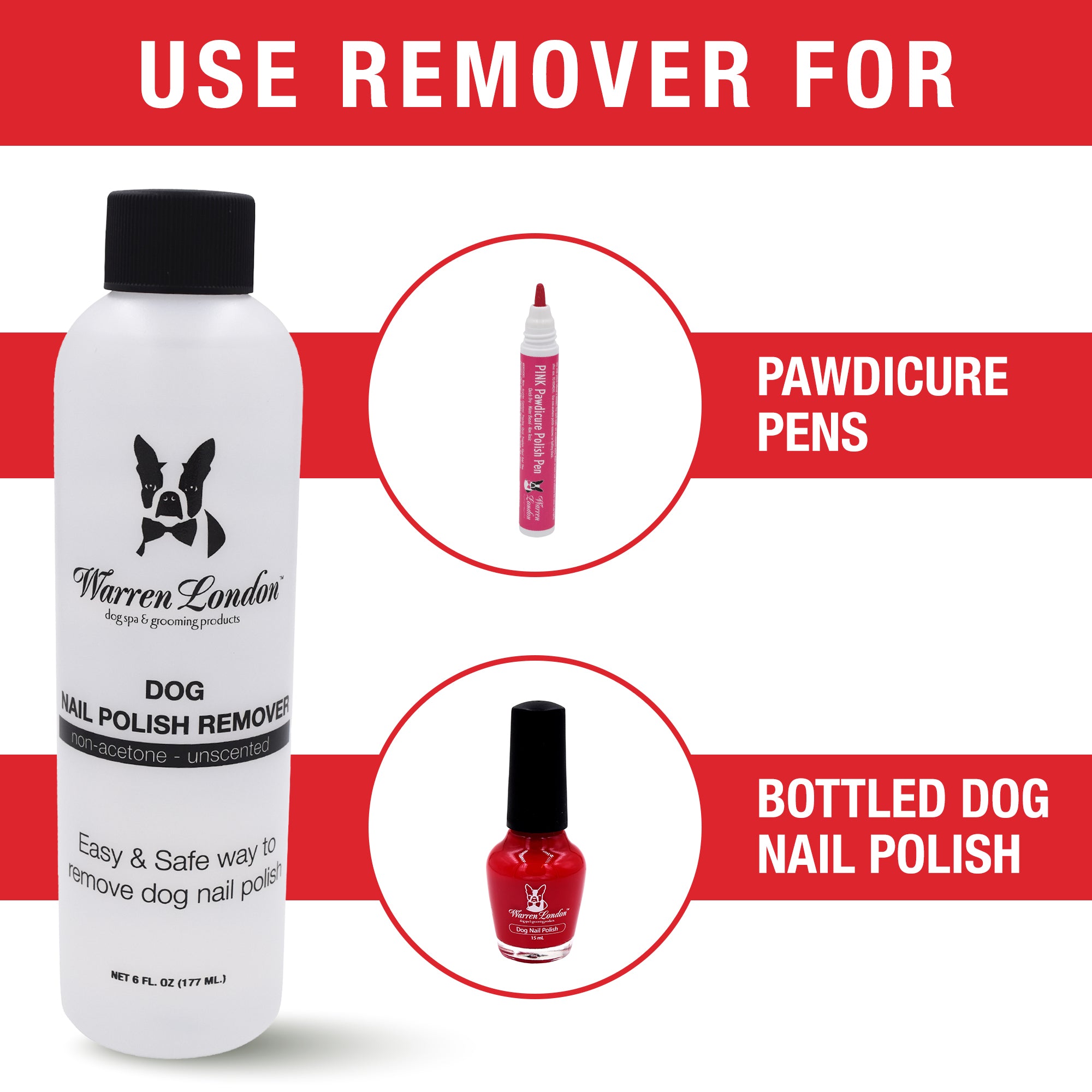 Dog Nail Polish Remover - Non Acetone