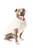 Load image into Gallery viewer, Natural Cable Wool Dog Sweater
