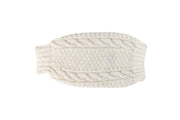 Natural Cable Wool Dog Sweater