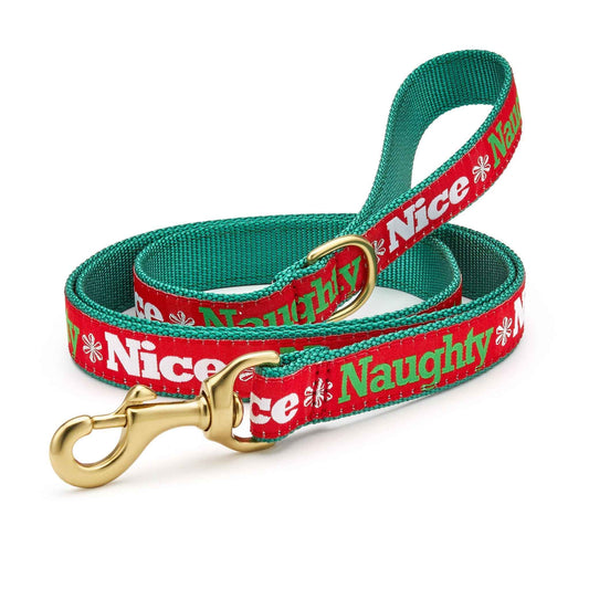 Up Country Naughty and Nice Cast Brass Dog Leash