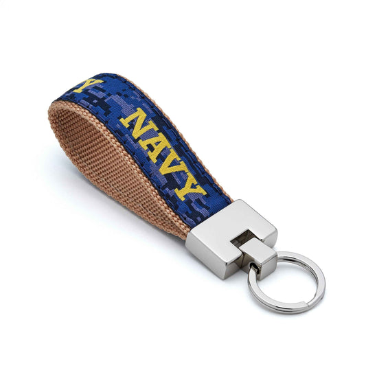 Up Country Navy Cast Brass Key Ring