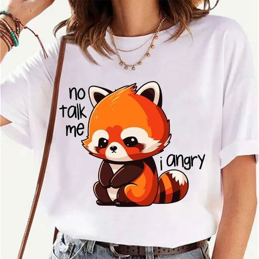 "No Talk Me I Angry" Red Panda T-Shirt 