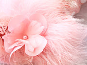Unique Pet Feather Tutu Dog Lace Dress Princess Dress Pink Swan for Wedding Party Birthday Festival One Piece 