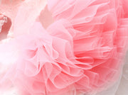 Unique Pet Feather Tutu Dog Lace Dress Princess Dress Pink Swan for Wedding Party Birthday Festival One Piece 