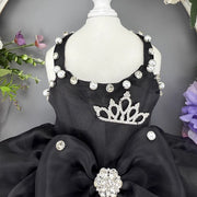 Pet Dress Pearl Diamond Crown 2 Colors