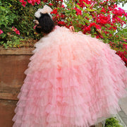Pink Candy Bloom Gown For Dog 