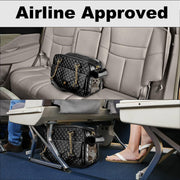 Pet Carrier – Quilted PU Leather with Gold Chain 