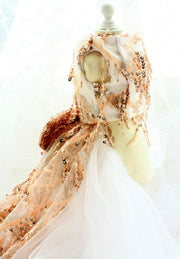 Sequin Pet Dress Luxury Dog Gown Cats Princess Trailing Dress Party Birthday 