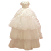 Handmade Luxury White Pet Wedding Dress Dogs Cats Bridal Gown 