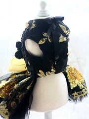 Unique Design Floral Sequin Pet Clothes Luxury Tutu Dogs Dress Perfect for Weddings Birthdays 