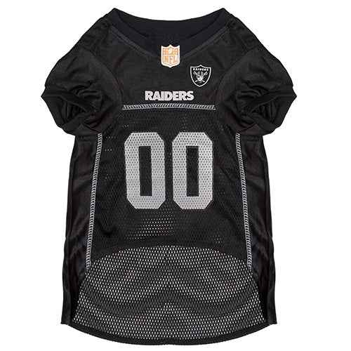 NFL Las Vegas Raiders Striped Mesh Dog Jersey
