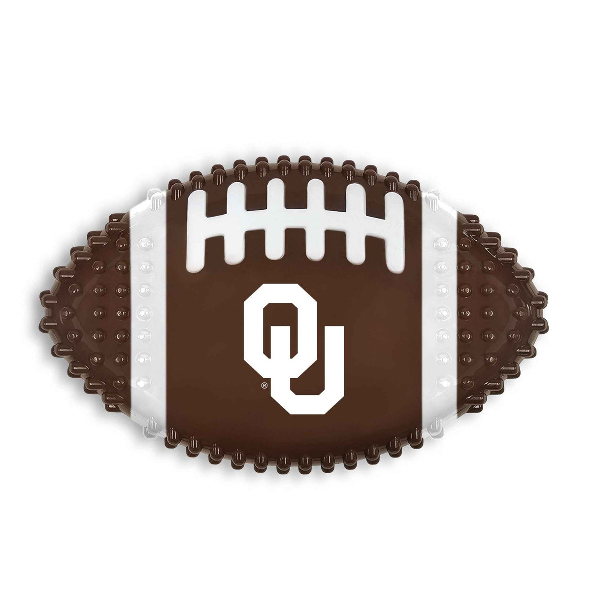 Oklahoma Hard Nylon Football Chew Toy