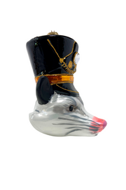 KRG Opossum Head Polish Glass Ornament 