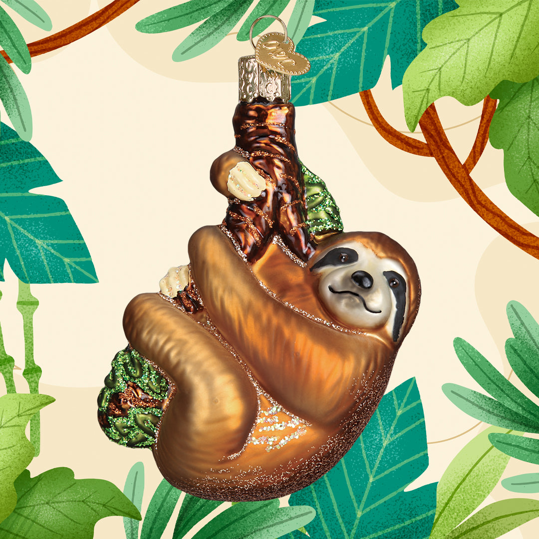 Christmas Sloth Ornament - Southlake Paws