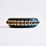 Octagon Dog Collar Silver Shade