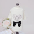 Load image into Gallery viewer, Oh My Heart Dog Tee Satin Handmade Tees - Designer Dog Clothes from Southlake Paws
