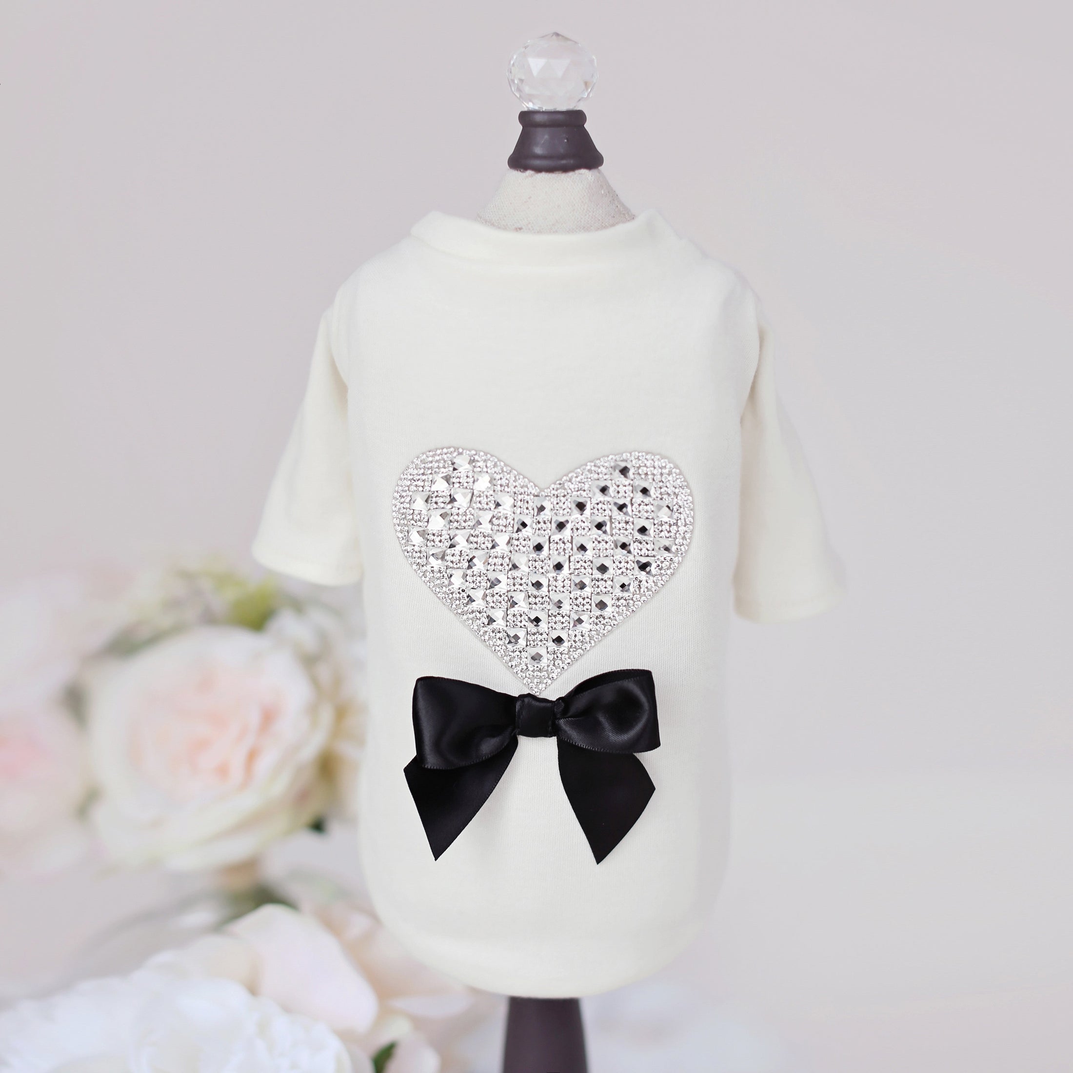 Oh My Heart Dog Tee Satin Handmade Tees - Designer Dog Clothes from Southlake Paws