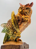 Load image into Gallery viewer, Ombre Chrome Owl Sculpture
