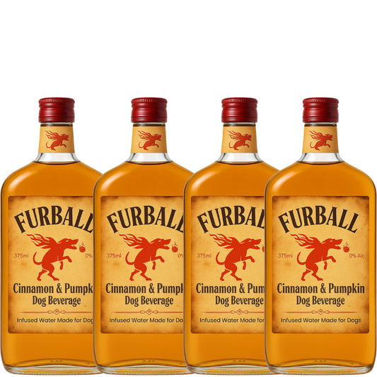 Furball Reserve Mini Dog Waters 4-Pack dog hydration treat bottle on white background