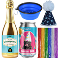Load image into Gallery viewer, Barkday Hydration Bundle for Dogs dog hydration treat bottle on white background
