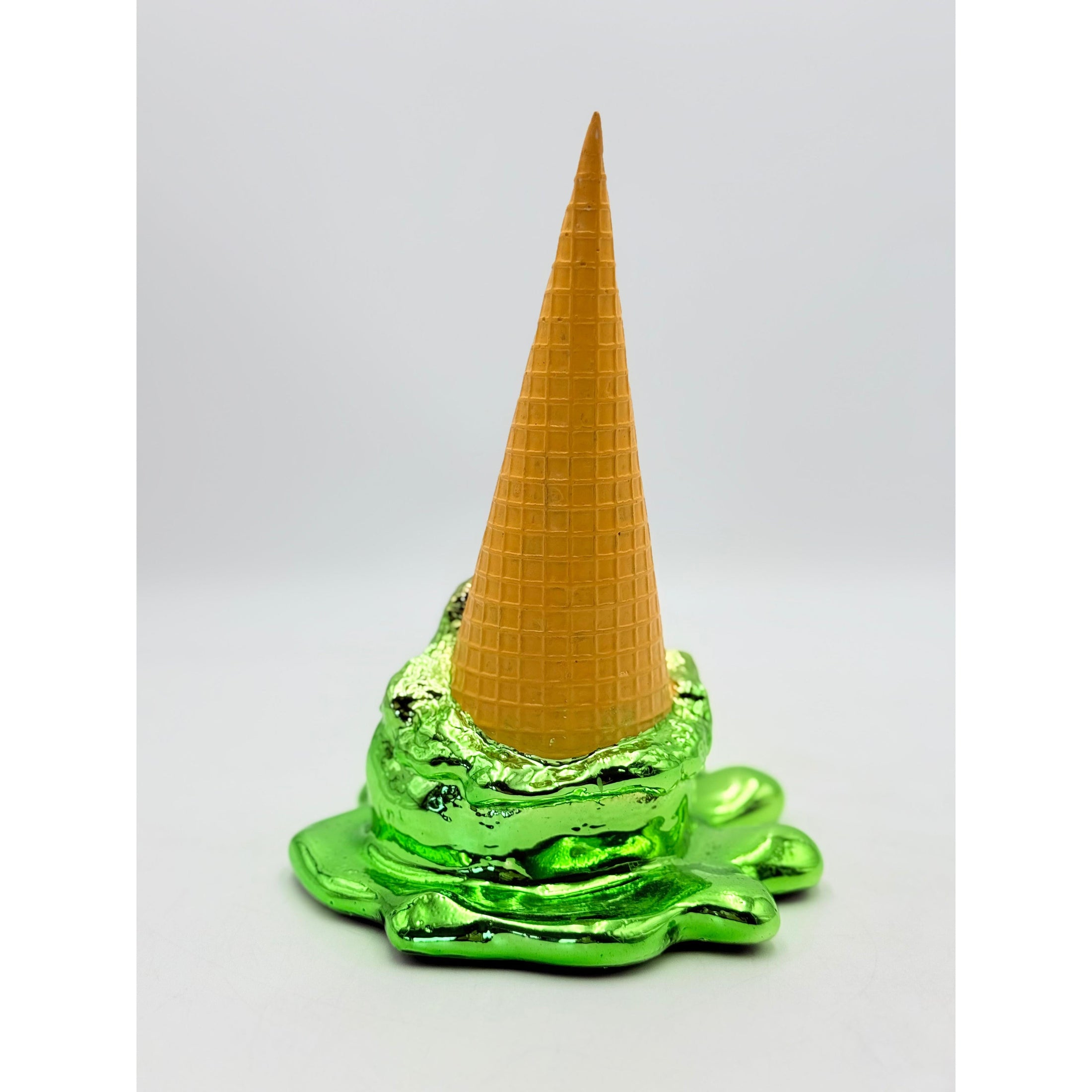 Opps! No.1 Ice Cream Sculpture - Green Chrome Edition - green chrome opps no 1 ice cream sculpture, luxury sculpture, product…