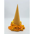 Load image into Gallery viewer, Opps! No.1 Melting Ice Cream Sculpture - Gold Chrome Edition - gold chrome opps no 1 melting ice cream sculpture, luxury…
