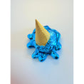Load image into Gallery viewer, Opps! No.1 Melting Ice Cream Sculpture - Blue Chrome Edition - blue chrome opps no 1 melting ice cream sculpture, luxury…
