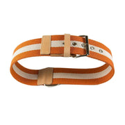 Orange And Cream Tape XLarge Dog Collar