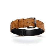 Ostrich Leather Dog Collar Havana