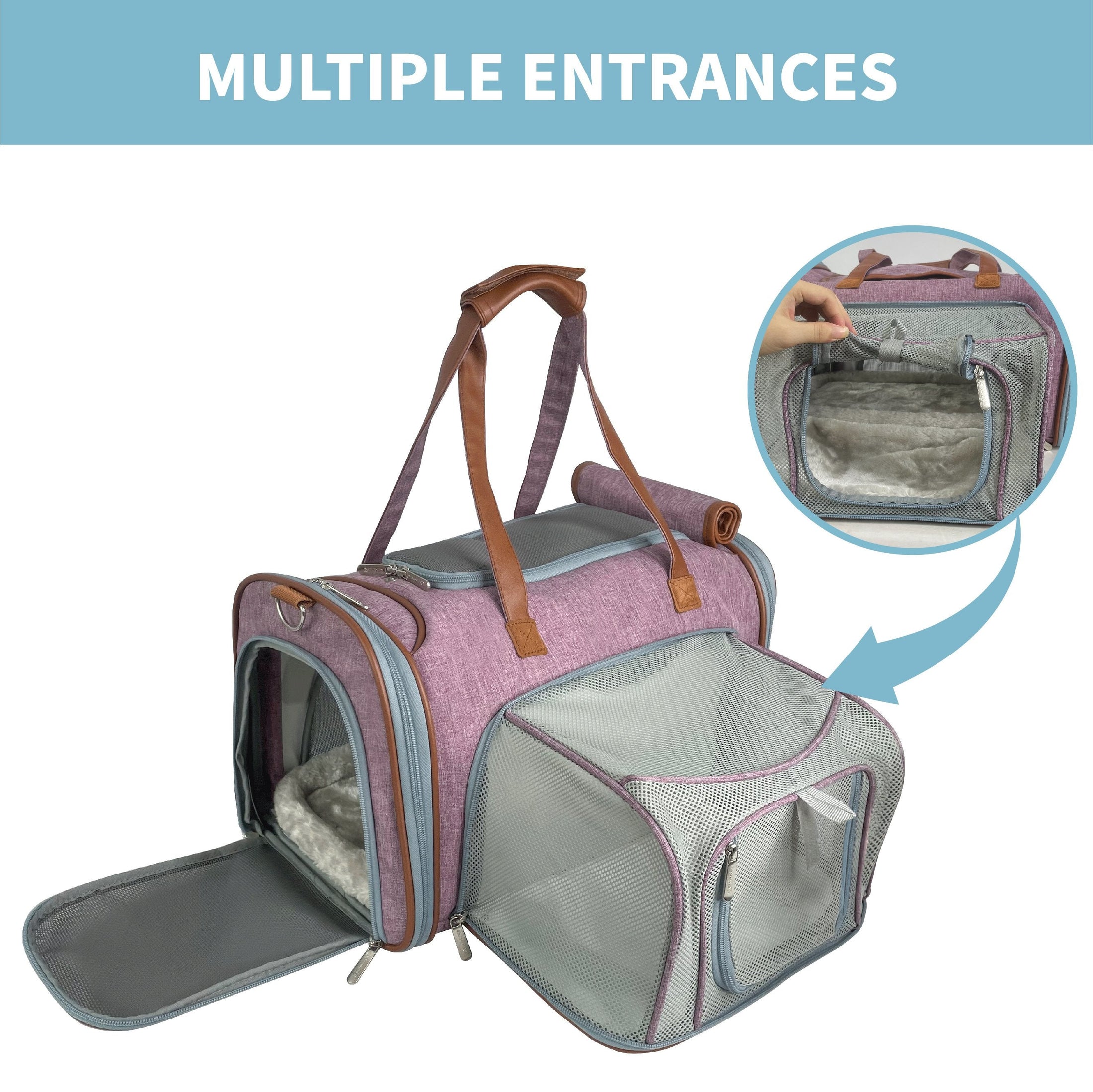 Mr. Peanut's Gold Series Mini Size Airline Compliant Expandable Pet Carrier - Southlake Paws