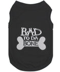 Load image into Gallery viewer, Parisian Pet 'Bad to da Bone' Dog Shirt – Trendy Slogan T-Shirt for Dogs & Cats, Black
