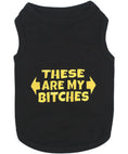 Load image into Gallery viewer, Parisian Pet 'These Are My Bitches' Funny Dog Shirt – Comfortable Black T-Shirt for Small Dogs & Cats, Trendy Slogan Apparel
