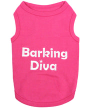 Parisian Pet 'Barking Diva' Dog Shirt – Cute Slogan Pet T-Shirt for Dogs & Cats, Pink
