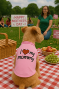 Load image into Gallery viewer, Parisian Pet 'I Love Mommy' Dog & Cat Shirt - Cute Pet T-Shirt, Pink-Valentine's Day
