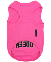Parisian Pet 'Drama Queen' Embroidered Dog & Cat Shirt - Trendy Pet Apparel, Pink