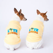 Parisian Pet 'Love Florida' Pet Apparel – Trendy Florida Pride Dog Shirt for Small Dogs & Cats, Yellow
