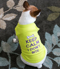 Load image into Gallery viewer, Parisian Pet 'Keep Calm' T-Shirt for Dogs & Cats – Fun & Relaxing Pet Apparel, Light Green
