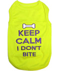 Load image into Gallery viewer, Parisian Pet 'Keep Calm' T-Shirt for Dogs & Cats – Fun & Relaxing Pet Apparel, Light Green

