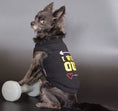 Load image into Gallery viewer, Parisian Pet 'I Work Out' Trendy Dog Apparel – Playful Slogan Dog Shirt for Dogs & Cats, Black
