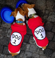 Parisian Pet 'Dog 1' Dog Shirt – Fun Slogan Cotton Pet T-Shirt for Dogs & Cats, Red