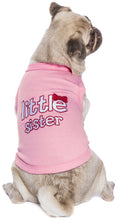 Load image into Gallery viewer, Parisian Pet 'Little Sister' Pet Shirt - Cute Dog Fashion Shirt for Dogs & Cats, Pink

