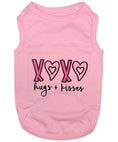 Load image into Gallery viewer, Parisian Pet 'XOXO' Soft Cotton Slogan Dog T-Shirt – Trendy and Comfortable Outfit for Small Dogs & Cats, Pink-Valentine's Day
