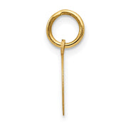 14k Yellow Gold Horseshoe Charm in Polished