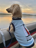 Load image into Gallery viewer, Parisian Pet 'Sailing Club' Dog Shirt – Nautical Embroidered Pet Apparel for Dogs & Cats, Light Blue
