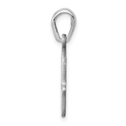 14k White Gold Polished Star of David Chamseh Pendant