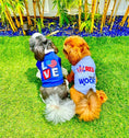 Load image into Gallery viewer, Parisian Pet 'Red, White & Woof' Fourth of July Pet Outfit – Stylish and Breathable Holiday Apparel for Small Dogs & Cats, Red, White & Blue
