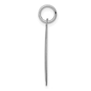 Sterling Silver Laser Etched Collie Dog Pendant, 19mm