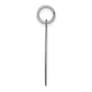 Sterling Silver Laser Etched English Setter Dog Pendant, 19mm