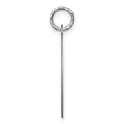 Sterling Silver Laser Etched Maltese Dog Pendant, 19mm